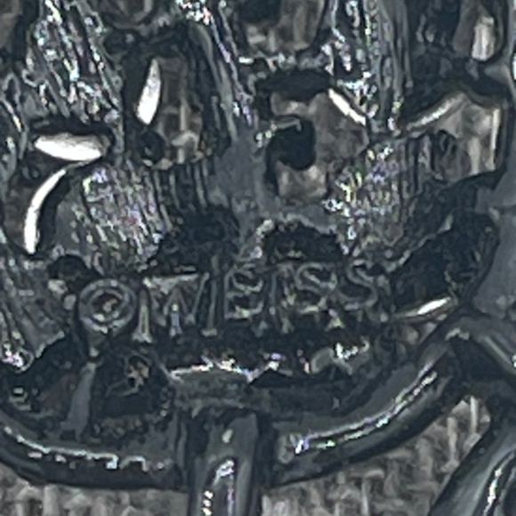 Weiss SIgned Vintage Brooch Pin Flower Red Rhinestone Flower Tulip - Picture 7 of 10